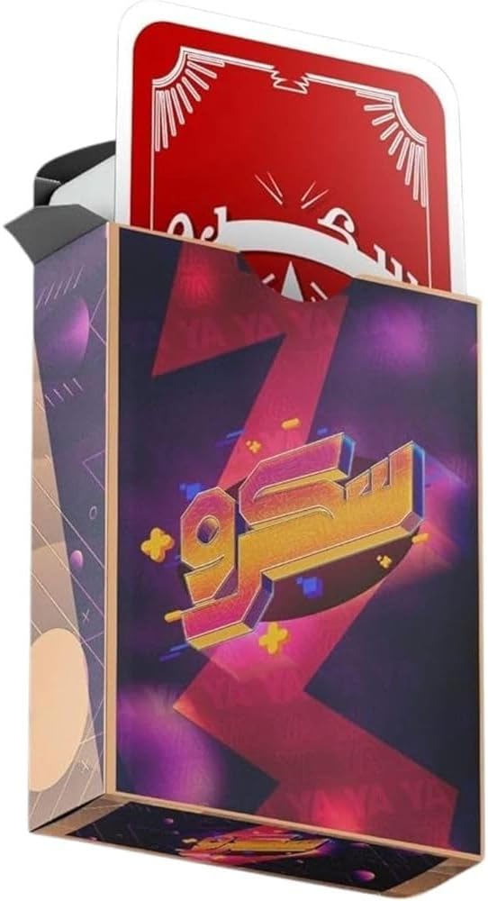 لعبة سكرو لعبة بطاقات لعب بلاستيكية لعمر 3 سنوات فما فوق، 18 سنة كحد أدنى للعمر، 6 × 1 سم، النسخة الكلاسيكية